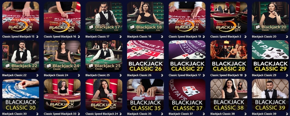 7BitCasino Blackjack Selection