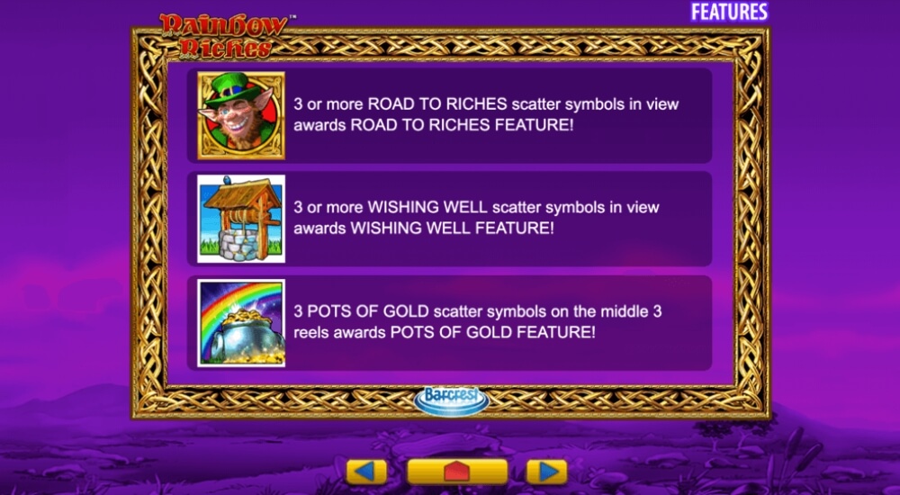 Rainbow Riches Slot Bonus Feature